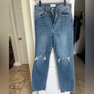 Pistola high rise distressed denim jeans